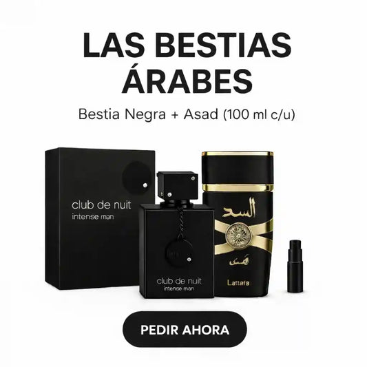 💎 Combo Exclusivo Las Bestias Árabes – Club de Nuit + Asad Lattafa 💎100 ML (c/u)