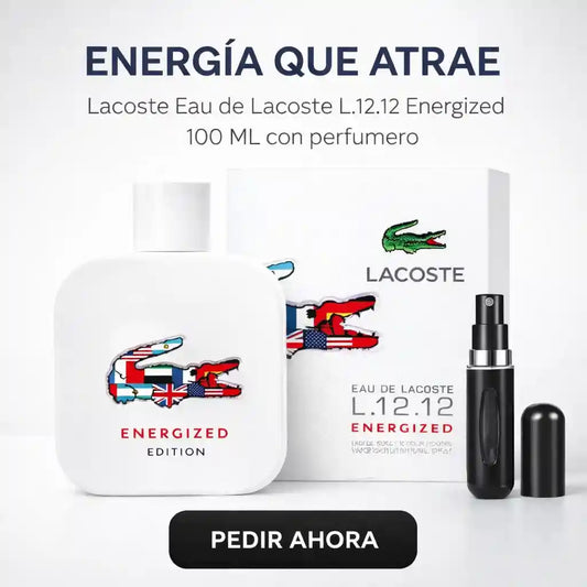 Lacoste Eau de Lacoste L.12.12 Energized 100 ML + perfumero DE REGALO