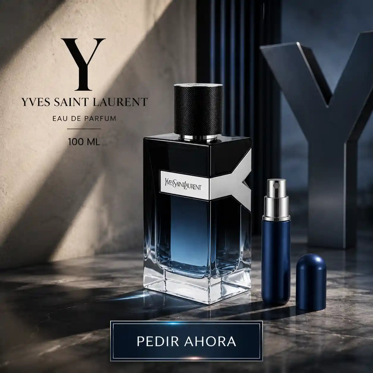 Y YVEST SAINT LAURENT 100 ML + PERFUMERO RECARGABLE (CABALLERO)