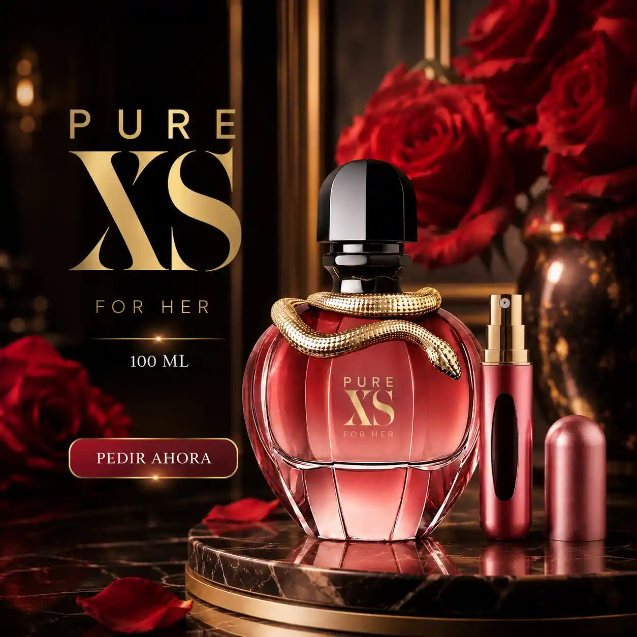 PURE XS DAMA + PERFUMERO RECARGABLE (DAMA)