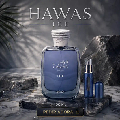 HAWAS ICE + PERFUMERO RECARGABLE (CABALLERO)