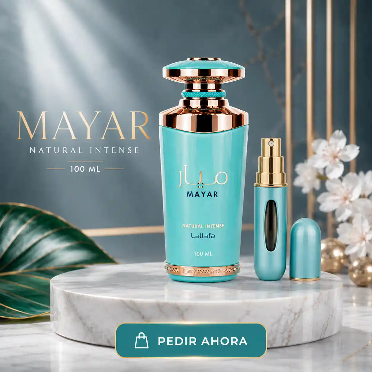 MAYAR NATURAL INTENSE +  PERFUMERO RECARGABLE (DAMA)