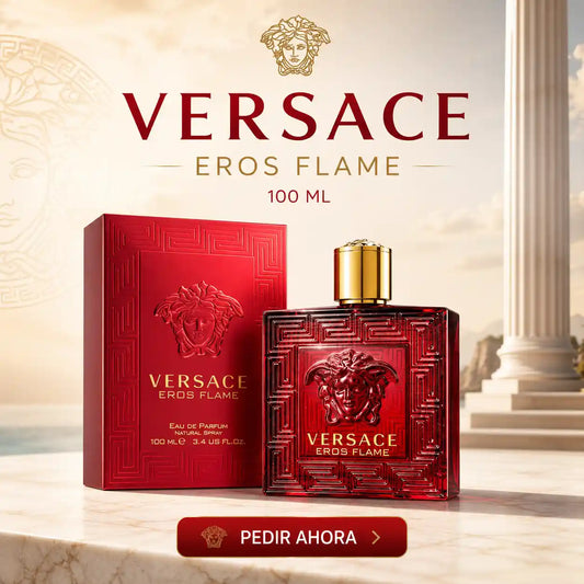 Versace Eros Flame 100 ML + PERFUMERO RECARGABLE (CABALLERO)