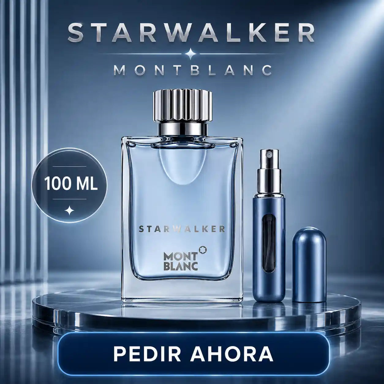 STARWALKER MONT BLANC 100 ML + PERFUMERO RECARGABLE