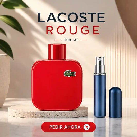 LACOSTE ROUGE 100 ML + PERFUMERO RECAGABLE (CABALLERO)