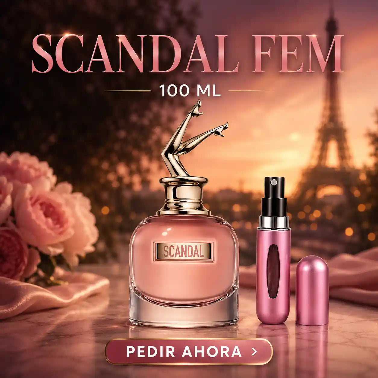 SCANDAL FEM 100 ML MAS PERFUMERO RECARGABLE (DAMA)