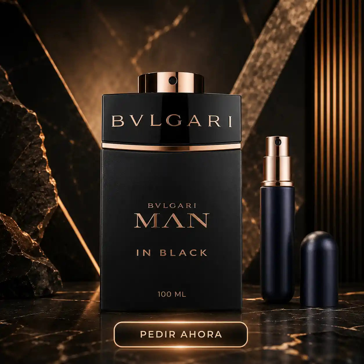 BVLGARI MAN IN BLACK 100 ML MAS PERFUMERO RECARGABLE (CABALLERO)