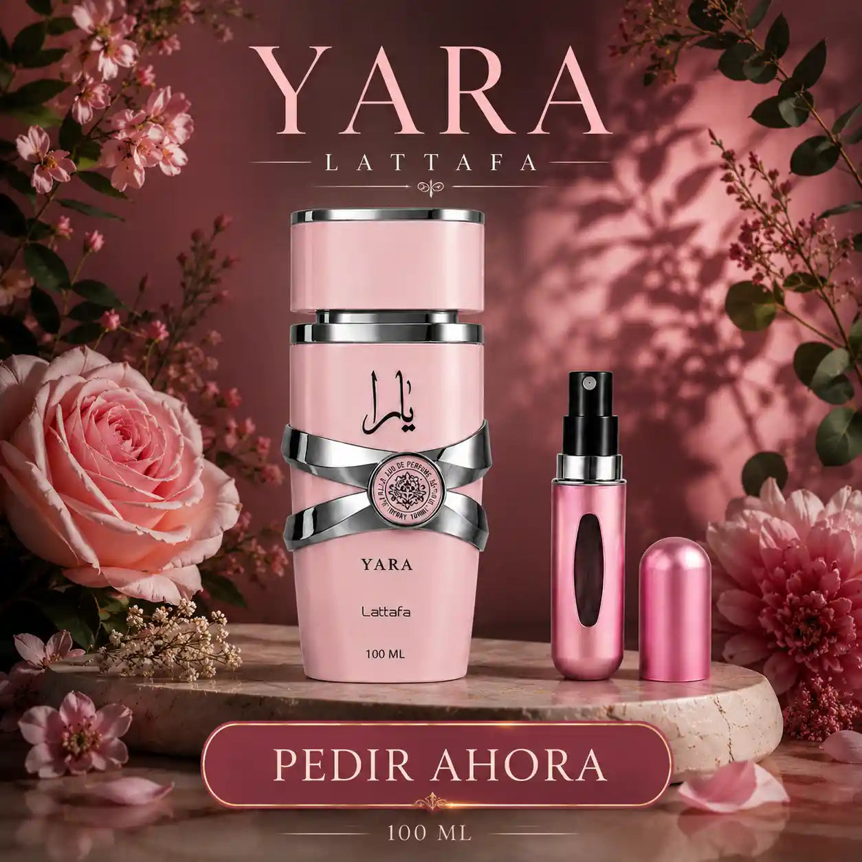 YARA LATTAFA + PERFUMERO RECARGABLE GRATIS DAMA