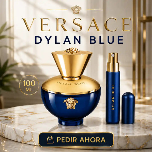 VERSACE DYLAN BLUE 100 ML + PERFUMERO RECARGABLE (DAMA)