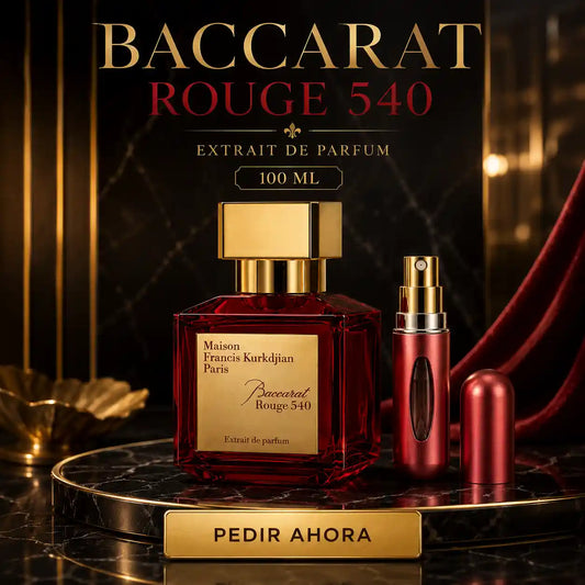 BACCARAT ROUGE 100 ML + PERFUMERO RECARGABLE GRATIS (DAMA)