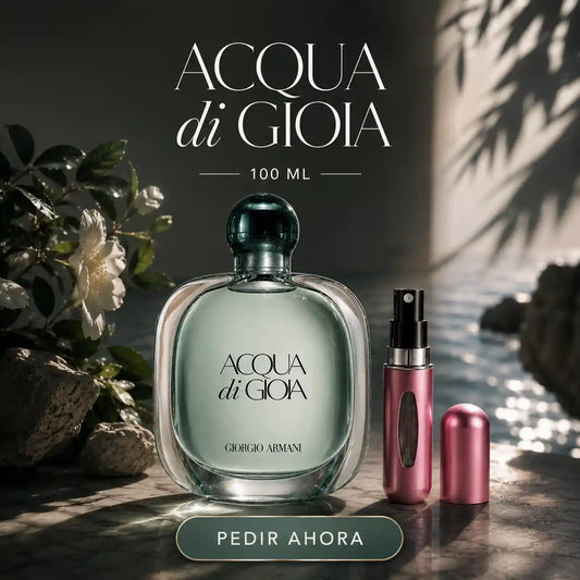 ACQUA DI GIOIA + PERFUMERO RECARGABLE GRATIS (DAMA)