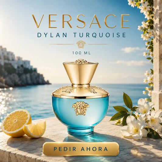 VERSACE DYLAN TOURQUESA 100 ML + PERFUMERO RECARGABLE (DAMA)