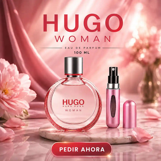 HUGO WOMAN 100 ML + PERFUMERO RECARGABLE GRATIS (DAMA)