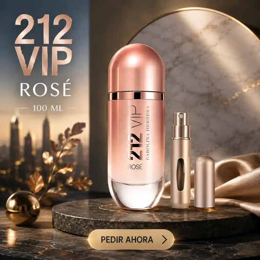 212 VIP ROSE 100 ML + PERFUMERO RECARGABLE GRATIS (DAMA)