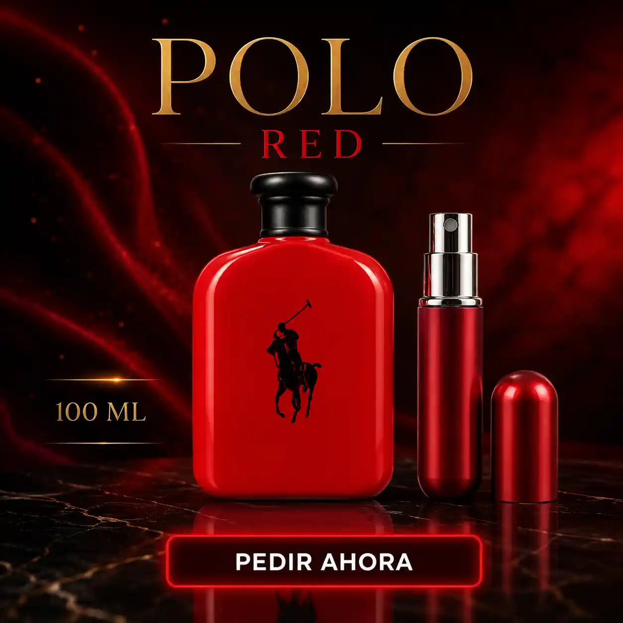 POLO RED 100 ML + PERFUMERO RECARGABLE GRATIS (CABALLERO)