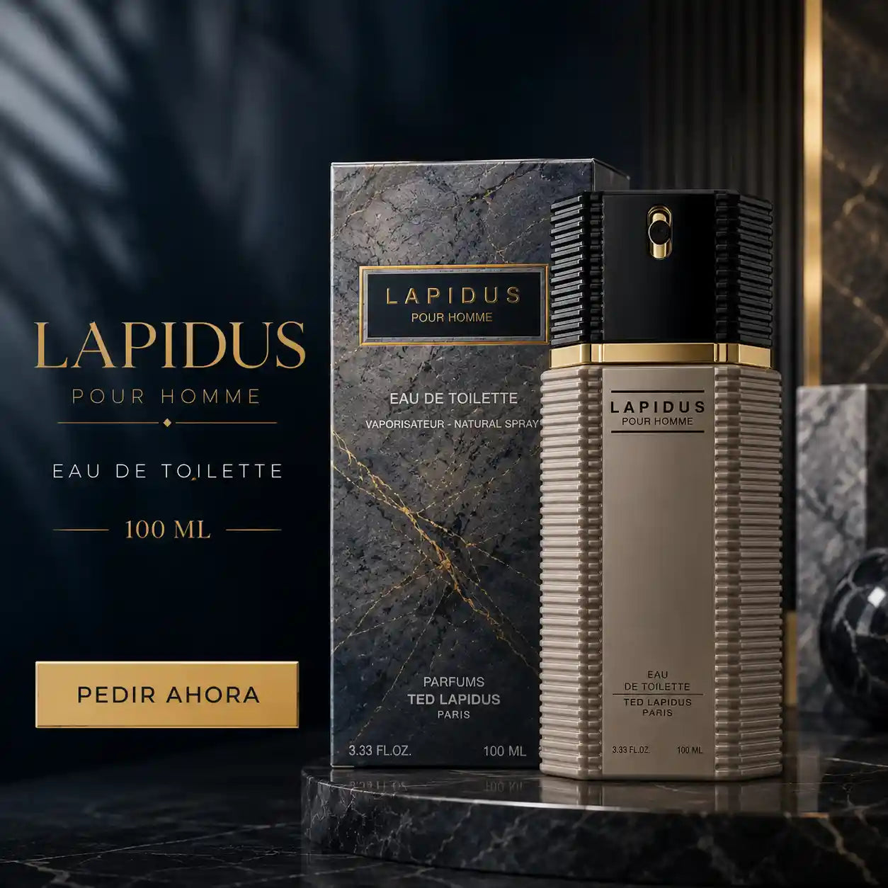 LAPIDUS 100 ML + PERFUMERO RECARGABLE (CABALLERO)