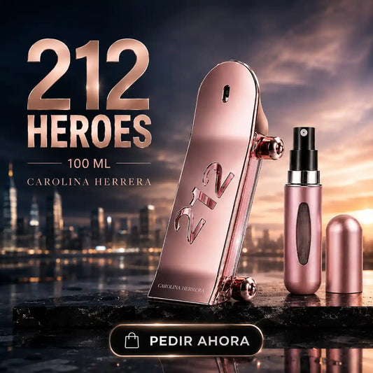 212 HEROES DAMA 100 ML + PERFUMERO RECARGABLE (DAMA)