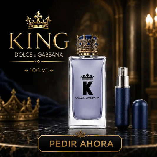 King By Dolce Gabbana 100 ML + PERFUMERO RECARGABLE GRATIS (CABALLERO)