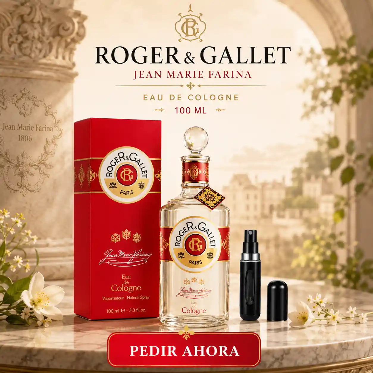 MARIA FARINA + PERFUMERO RECARGABLE (CABALLERO)