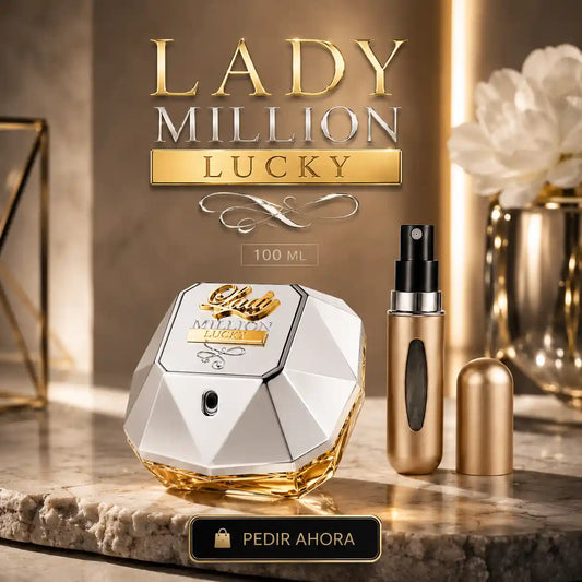 LADY MILLION LUCKY 100 ML + PERFUMERO RECARGABLE (DAMA)