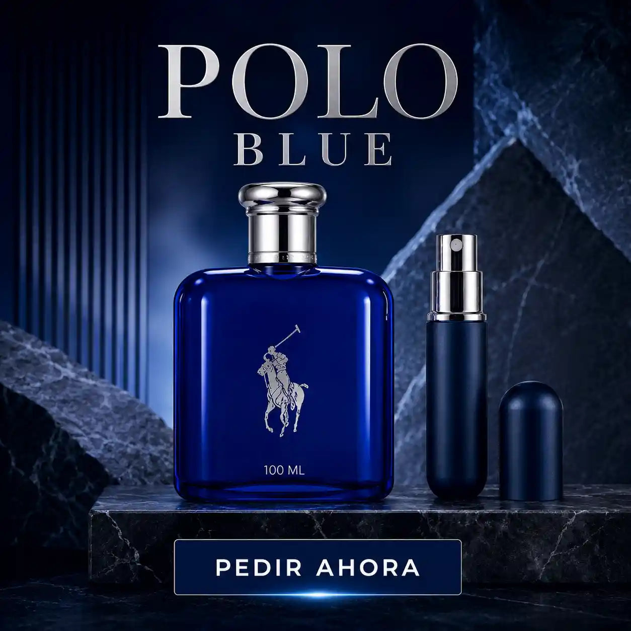 POLO BLUE 100ML + PERFUMERO RECARGABLE GRATIS (CABALLERO)