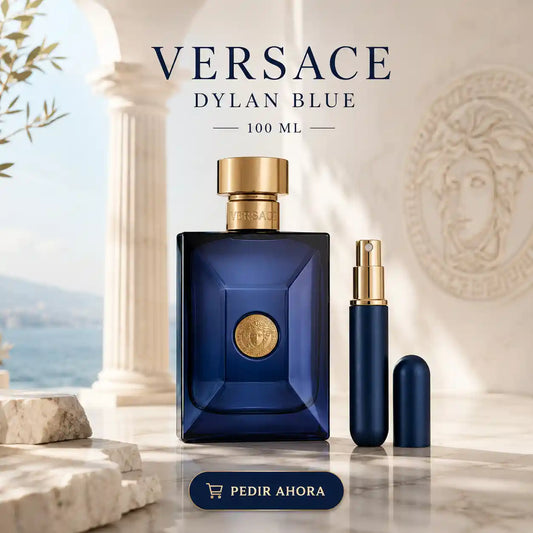 VERSACE DYLAN BLUEN MEN 100 ML + PERFUMERO RECARGABLE (CABALLERO)