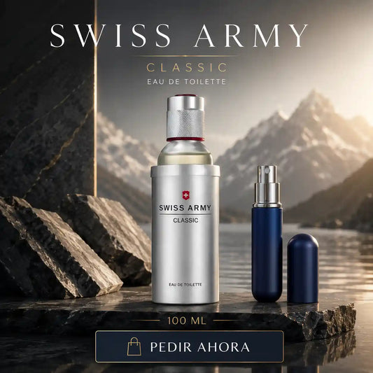 SWISS ARMY 100 ML + PERFUMERO RECARGABLE GRATIS (CABALLERO)
