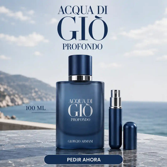 ACQUA DI GIO PROFONDO + PERFUMERO RECARGABLE GRATIS (CABALLERO)