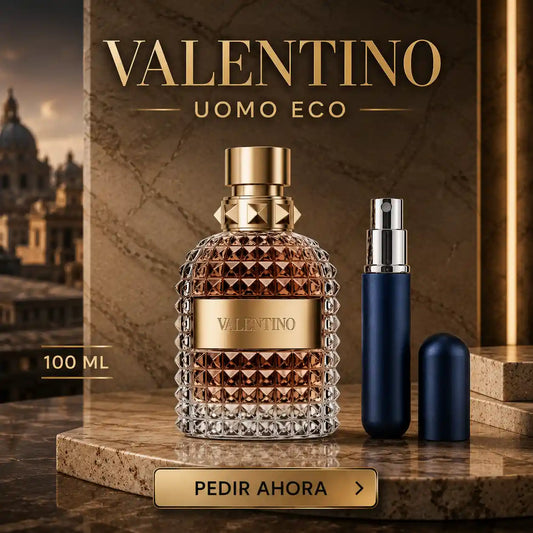 VALENTINO UOMO ECO 100 ML + PERFUMERO RECARGABLE GRATIS (CABALLERO)