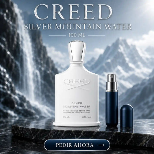 CREED SILVER 100 ML + PERFUMERO RECARGABLE GRATIS (CABALLERO)
