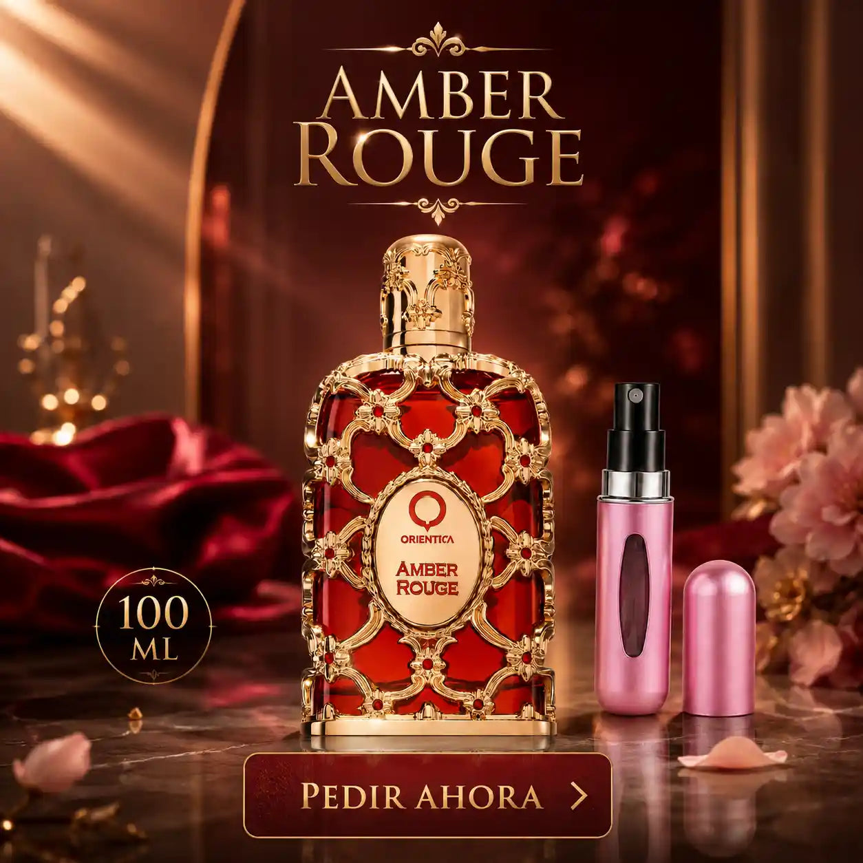 ORIENTICA AMBER ROUGE 100 ML + PERFUMERO RECARGABLE (UNISEX)