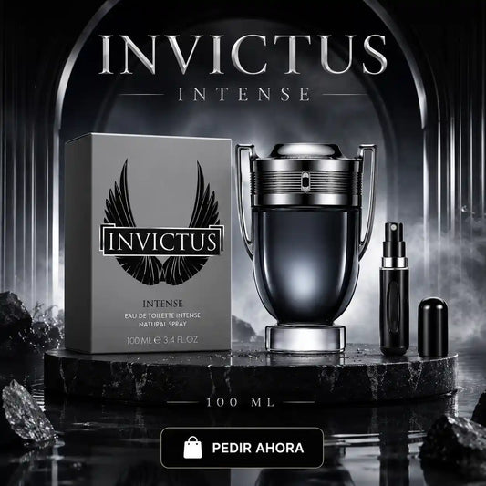 INVICTUS INTENSE 100 ML + PERFUMERO RECARGABLE (CABALLERO)
