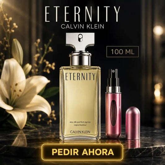 ETERNITY FEM Calvin Klein 100 ML + PERFUMERO RECARGABLE (DAMA)
