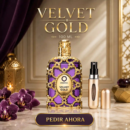 Orientica Velvet Gold Caja 100 ML + PERFUMERO RECARGABLE GRATIS (DAMA)