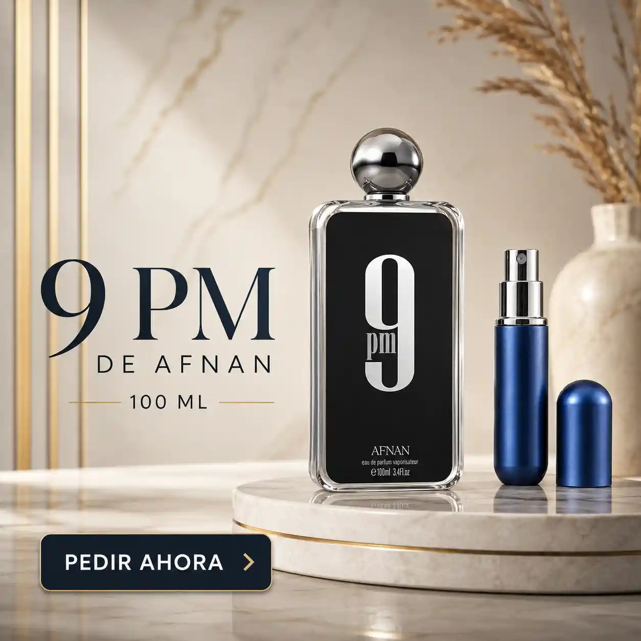 9 PM 100 ML + PERFUMERO RECARGABLE GRATIS (CABALLERO)