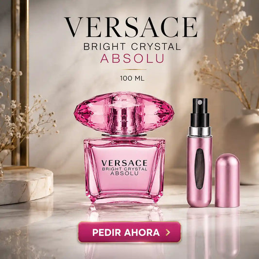 VERSACE BRIGHT CRYSTAL ABSOLU 100 ML + PERFUMERO RECARGABLE (DAMA)