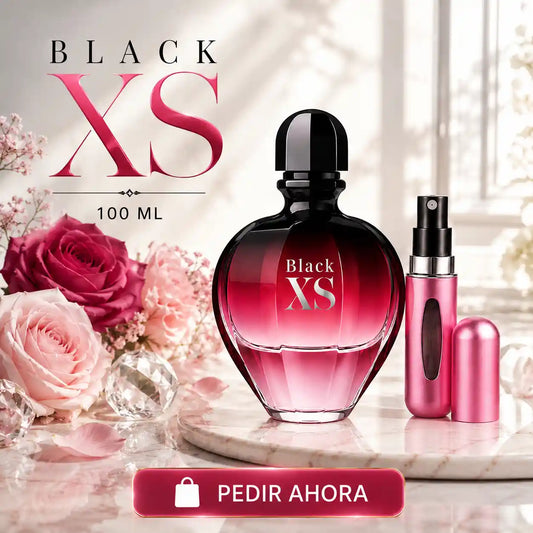 BLACK XS FEM 100 ML + PERFUMERO RECARGABLE (DAMA)