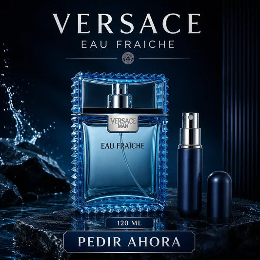 VERSACE EAU FRAICHE 120 ML + PERFUMERO RECARGABLE (CABALLERO)