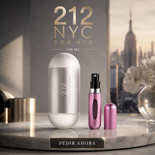 212 NYC FOR HER 100 ML + PERFUMERO RECARGABLE (DAMA)