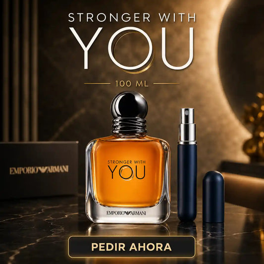 STRONGER WHIT YOU 100 ML + PERFUMERO RECARGABLE (CABALLERO)