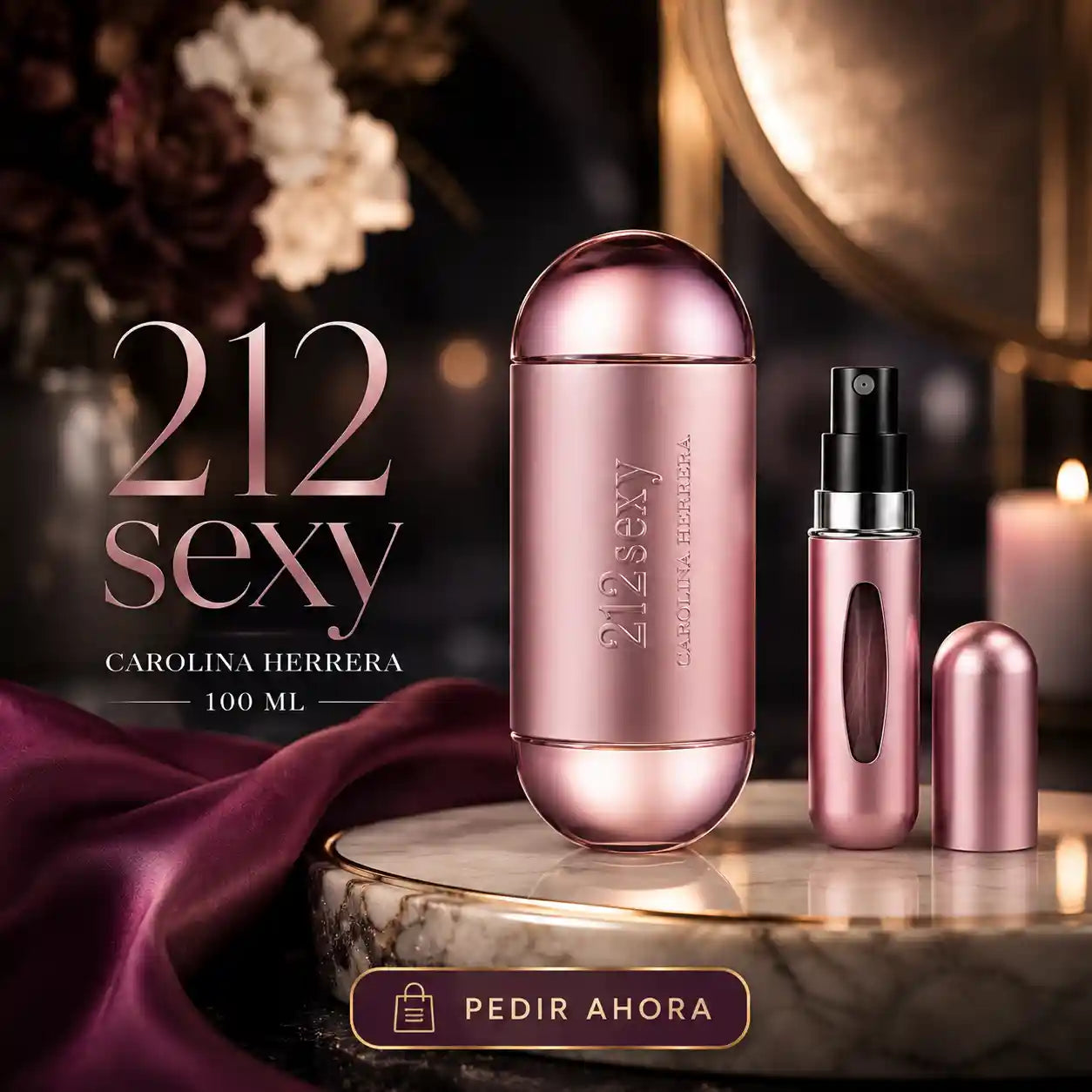 212 SEXY FEM 100 ML + PERFUMERO RECARGABLE (DAMA)