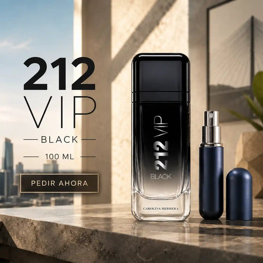 212 VIP BLACK 100 ML + PERFUMERO RECARGABLE (CABALLERO)
