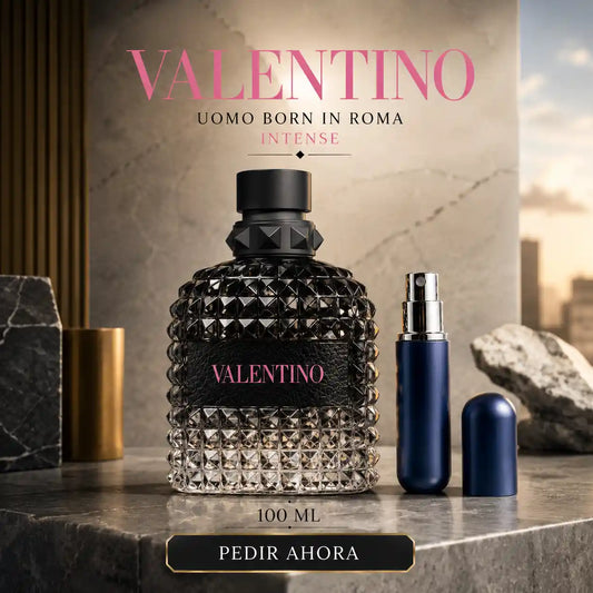 VALENTINO BORN IN ROMA 100 ML + UN PERFUMERO RECARGABLE (CABALLERO)