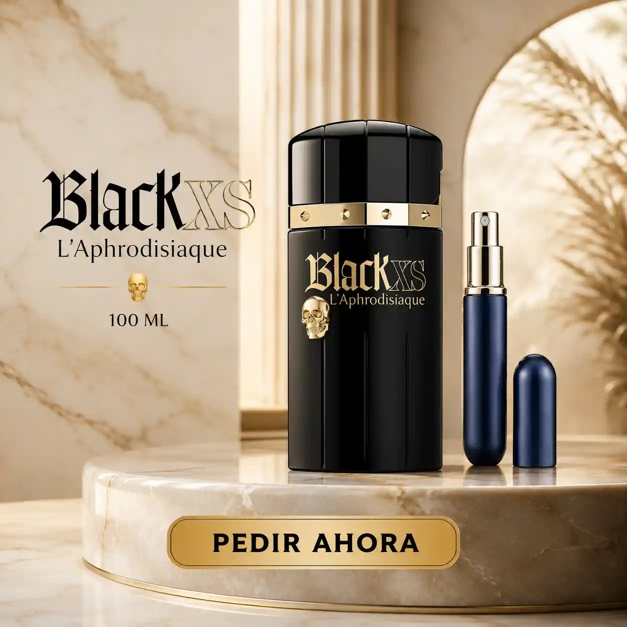 BLACK XS APHRODISIQUE 100 ML + PERFUMERO RECARGABLE (CABALLERO)