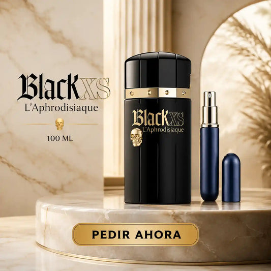 BLACK XS APHRODISIQUE 100 ML + PERFUMERO RECARGABLE (CABALLERO)