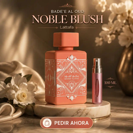 LATTAFA NOBLE BLUSH CAJA + PERFUMERO RECARGABLE (DAMA)