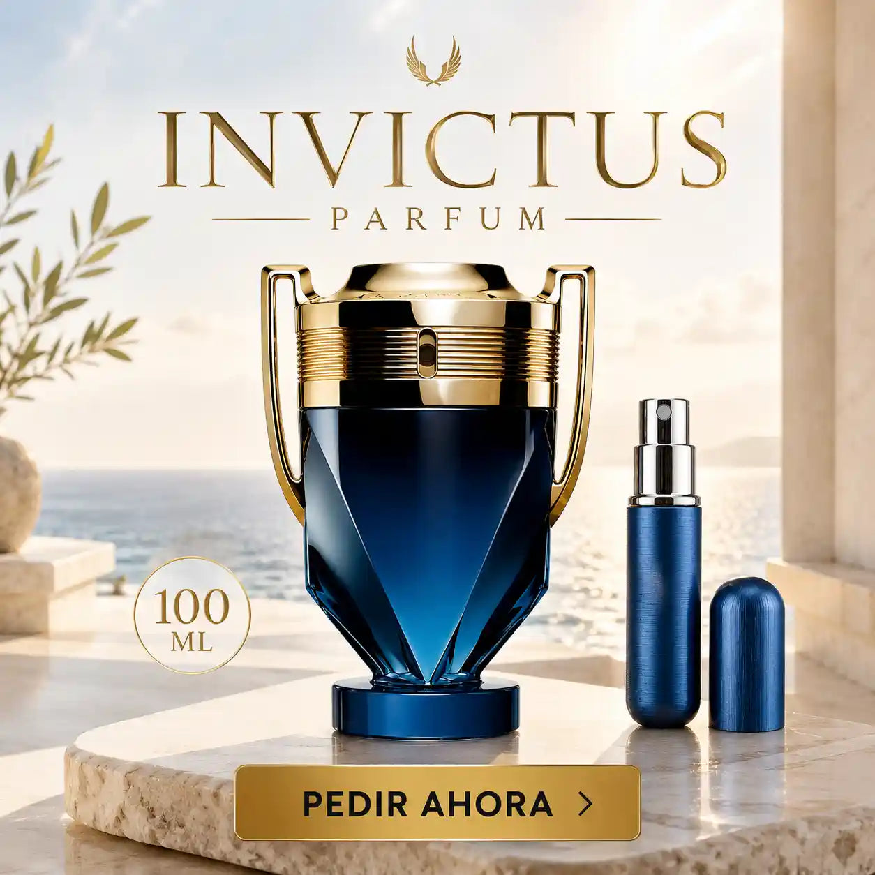 INVICTUS PARFUM 100 ML + PERFUMERO RECARGABLE (CABALLERO)