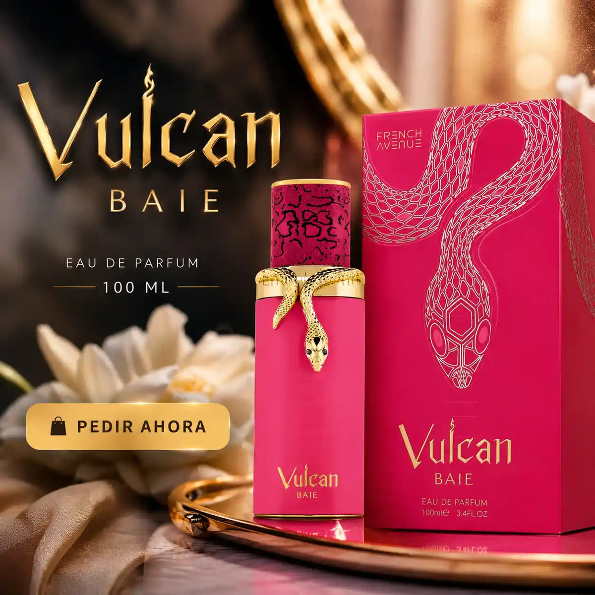 VULCAN BAIE ROSADA + UN PERFUMERO RECARGABLE (DAMA)