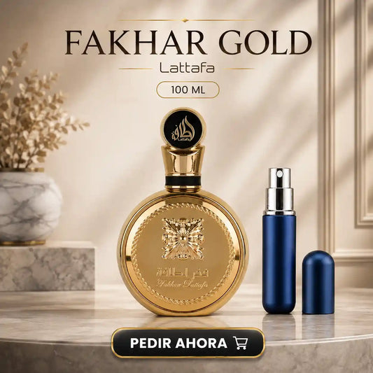 LATTAFA  FAKHAR GOLD +  PERFUMERO RECARGABLE (CABALLERO)