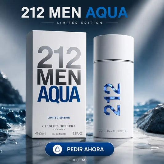 212 AQUA + UN PERFUMERO RECARGABLE (CABALLERO)